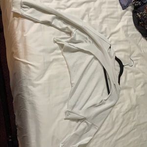 White half sweater goes good with any shirt